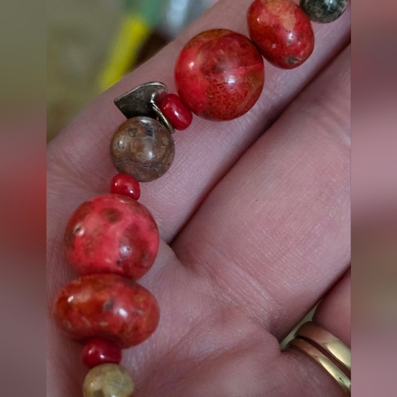 Jay King Coral Bracelet Marked DTR 925 Sterling Mine Finds HSN - Picture 4 of 10